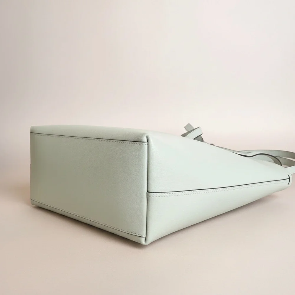 Kate Spade Mint Green Saffiano Leather Tote Large Work Laptop Bag NWOT Chic